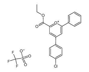 2-ethoxycarbonyl-4-p-chlorophenyl-6-phenylpyrylium trifluoromethanesulphonate Structure