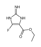 ethyl 2-amino-5-fluoro-1H-imidazole-4-carboxylate结构式