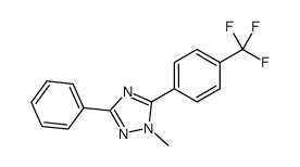 1-methyl-3-phenyl-5-[4-(trifluoromethyl)phenyl]-1,2,4-triazole结构式