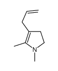 1,5-dimethyl-4-prop-2-enyl-2,3-dihydropyrrole Structure