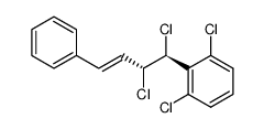 R*S*-3,4-dichloro-(E)-1-phenyl-4-(2,6-dichlorophenyl)-1-butene结构式