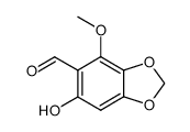 2-hydroxy-6-methoxy-4,5-methylenedioxybenzaldehyde Structure