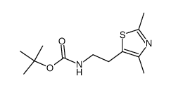 tert-butyl [2-(2,4-dimethyl-1,3-thiazol-5-yl)ethyl]carbamate Structure