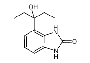 4-(1-ethyl-1-hydroxypropyl)-1,3-dihydro-2H-benzimidazol-2-one结构式