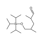 (2S,4R)-2,4-dimethyl-5-tri(propan-2-yl)silyloxypentanal结构式