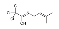 2,2,2-trichloro-N-(3-methylbut-2-enyl)acetamide Structure