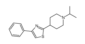 4-phenyl-2-(1-propan-2-ylpiperidin-4-yl)-1,3-thiazole Structure