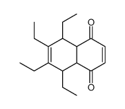 5,6,7,8-tetraethyl-4a,5,8,8a-tetrahydronaphthalene-1,4-dione结构式