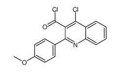 4-chloro-2-(4-methoxyphenyl)quinoline-3-carbonyl chloride Structure