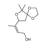 3-(6,6-dimethyl-1,4,7-trioxaspiro[4.4]nonan-8-yl)but-2-en-1-ol Structure