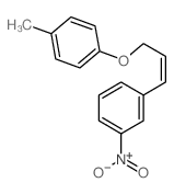 1-methyl-4-[3-(3-nitrophenyl)prop-2-enoxy]benzene Structure