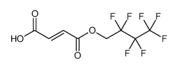 2-Butenedioic acid, 1-(2,2,3,3,4,4,4-heptafluorobutyl) ester Structure