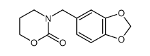 3-piperonyl-tetrahydro-[1,3]oxazin-2-one结构式