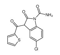 5-chloro-2-oxo-3-(thiophene-2-carbonyl)-3H-indole-1-carboxamide Structure