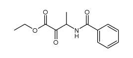 ethyl 3-benzamido-2-oxobutyrate Structure