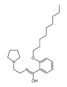 o-(Nonyloxy)-N-[2-(1-pyrrolidinyl)ethyl]benzamide结构式