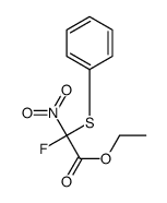 ethyl 2-fluoro-2-nitro-2-phenylsulfanylacetate Structure