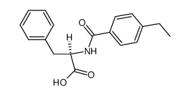 N-(4-ethylbenzoyl)phenylalanine structure