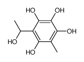 1,2,3,5-Benzenetetrol, 4-(1-hydroxyethyl)-6-methyl- (9CI) Structure