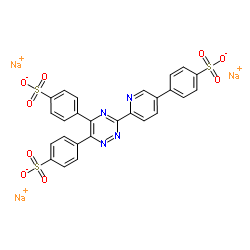 3-(4-PHENYL-2-PYRIDYL)-5,6-DIPHENYL-1,2,4-TRIAZINE TRISULFONIC ACID, TRISODIUM SALT Structure