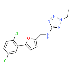 N-{[5-(2,5-dichlorophenyl)-2-furyl]methyl}-N-(2-ethyl-2H-tetraazol-5-yl)amine picture