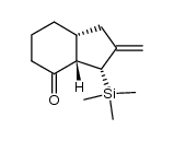 8-Methylen-9-(trimethylsilyl)-cis-bicyclo[4.3.0]nonan-2-on Structure