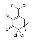 2,6,6-trichloro-3-(dichloromethyl)-5,5-dimethylcyclohex-2-en-1-one Structure