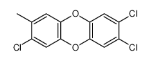 2,3,7-trichloro-8-methyldibenzo-p-dioxin Structure