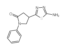 4-(5-amino-1,3,4-thiadiazol-2-yl)-1-phenylpyrrolidin-2-one(SALTDATA: FREE)图片