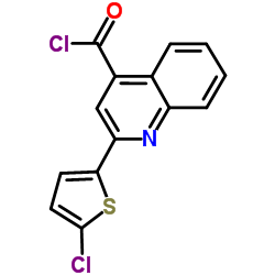 2-(5-Chloro-2-thienyl)-4-quinolinecarbonyl chloride structure