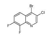 4-bromo-3-chloro-7,8-difluoroquinoline Structure