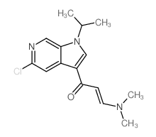 (E)-1-(5-CHLORO-1-ISOPROPYL-1H-PYRROLO[2,3-C]PYRIDIN-3-YL)-3-(DIMETHYLAMINO)PROP-2-EN-1-ONE结构式