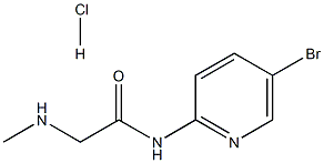 N-(5-bromopyridin-2-yl)-2-(methylamino)acetamide hydrochloride Structure