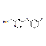 [4-(3-Fluorophenoxy)-2-pyridyl]methanamine Structure