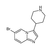 6-Bromo-3-piperidin-4-yl-imidazo[1,2-a]pyridine Structure