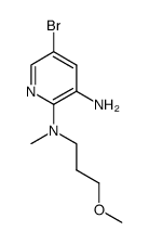 5-bromo-N-2-(3-methoxypropyl)-N-2-methylpyridine-2,3-diamine Structure