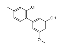 3-(2-chloro-4-methylphenyl)-5-methoxyphenol结构式