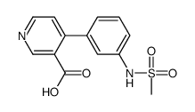 4-[3-(methanesulfonamido)phenyl]pyridine-3-carboxylic acid结构式