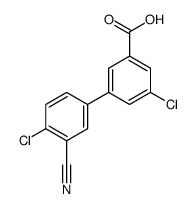 3-chloro-5-(4-chloro-3-cyanophenyl)benzoic acid结构式