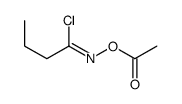 [(Z)-1-chlorobutylideneamino] acetate structure