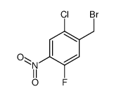 1-(bromomethyl)-2-chloro-5-fluoro-4-nitrobenzene结构式