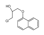 (2S)-1-chloro-3-naphthalen-1-yloxypropan-2-ol结构式