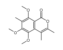 5,6,8-trimethoxy-3,4,7-trimethylisocoumarin Structure