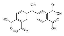 4-[(3,4-dicarboxyphenyl)-hydroxymethyl]phthalic acid Structure