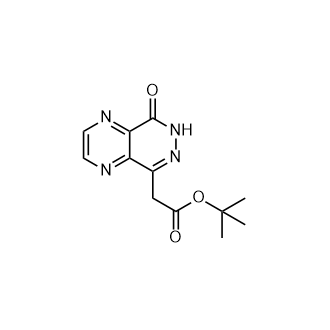 2-(8-氧代-7,8-二氢吡嗪并[2,3-d]哒嗪-5-基)乙酸叔丁酯结构式