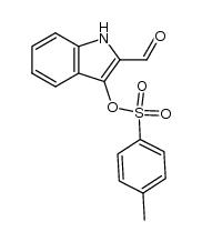 2-formyl-3-tosyloxyindole结构式