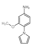 3-METHOXY-4-PYRROL-1-YL-PHENYLAMINE structure