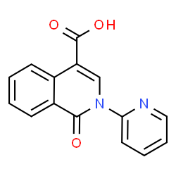 1-Oxo-2-pyridin-2-yl-1,2-dihydroisoquinoline-4-carboxylic acid Structure