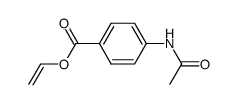 Benzoic acid, 4-(acetylamino)-, ethenyl ester (9CI)结构式