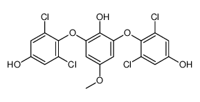 3,5-dichloro-4-[3-(2,6-dichloro-4-hydroxyphenoxy)-2-hydroxy-5-methoxyphenoxy]phenol Structure